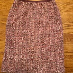 Cynthia Steffe Pink Tweed Pencil Skirt